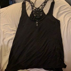Black Racerback Casual Tank Top